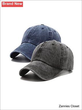🤠 Vintage Washed Distressed Cotton Baseball Cap Dad Hat Adjustable Unisex 2